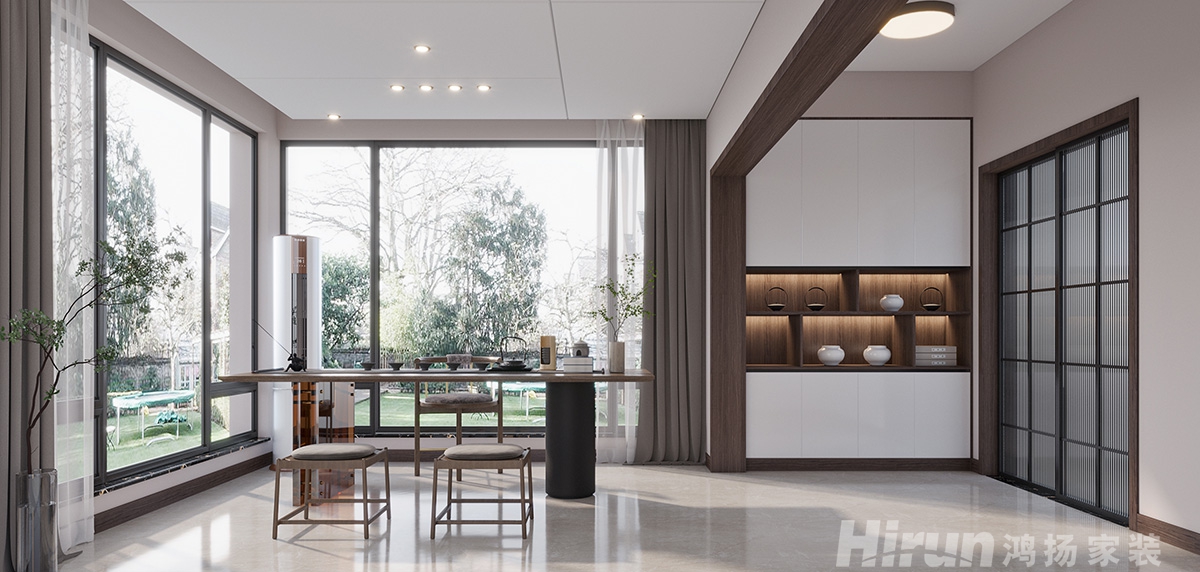 恒大御景灣320㎡復合寫意別墅 裝修案例效果圖-4
