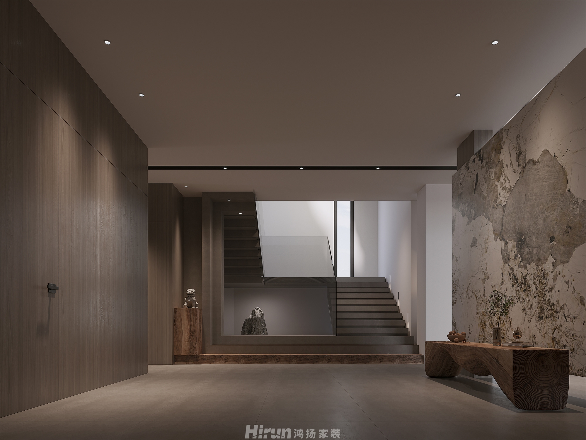 自建別墅650㎡雅致現代別墅 裝修案例效果圖-3