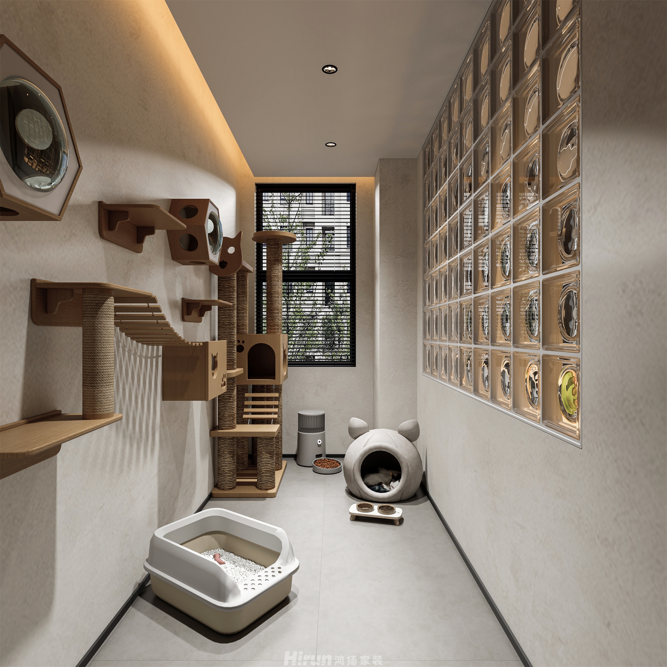 潮宗御苑120㎡雅致現代二居室 裝修案例效果圖-8