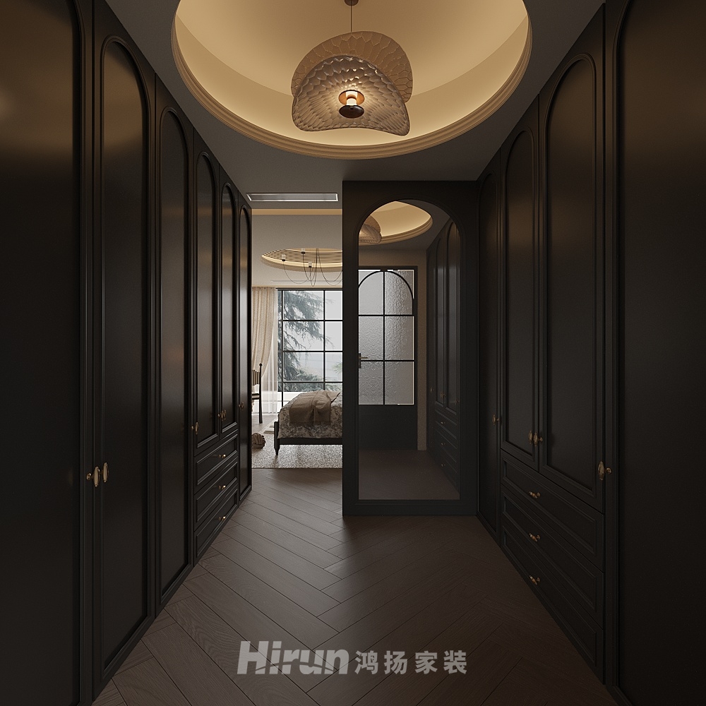 南城首府500㎡復古風潮別墅 裝修案例效果圖-1