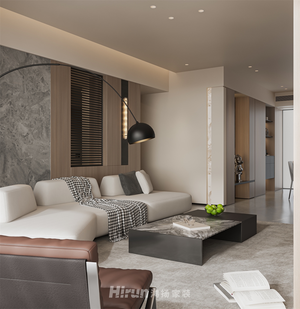 茂華國際湘146㎡雅致現代四居室 裝修案例效果圖-2