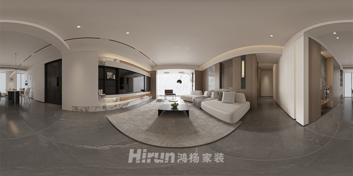 茂華國際湘146㎡雅致現代四居室 裝修案例效果圖-4