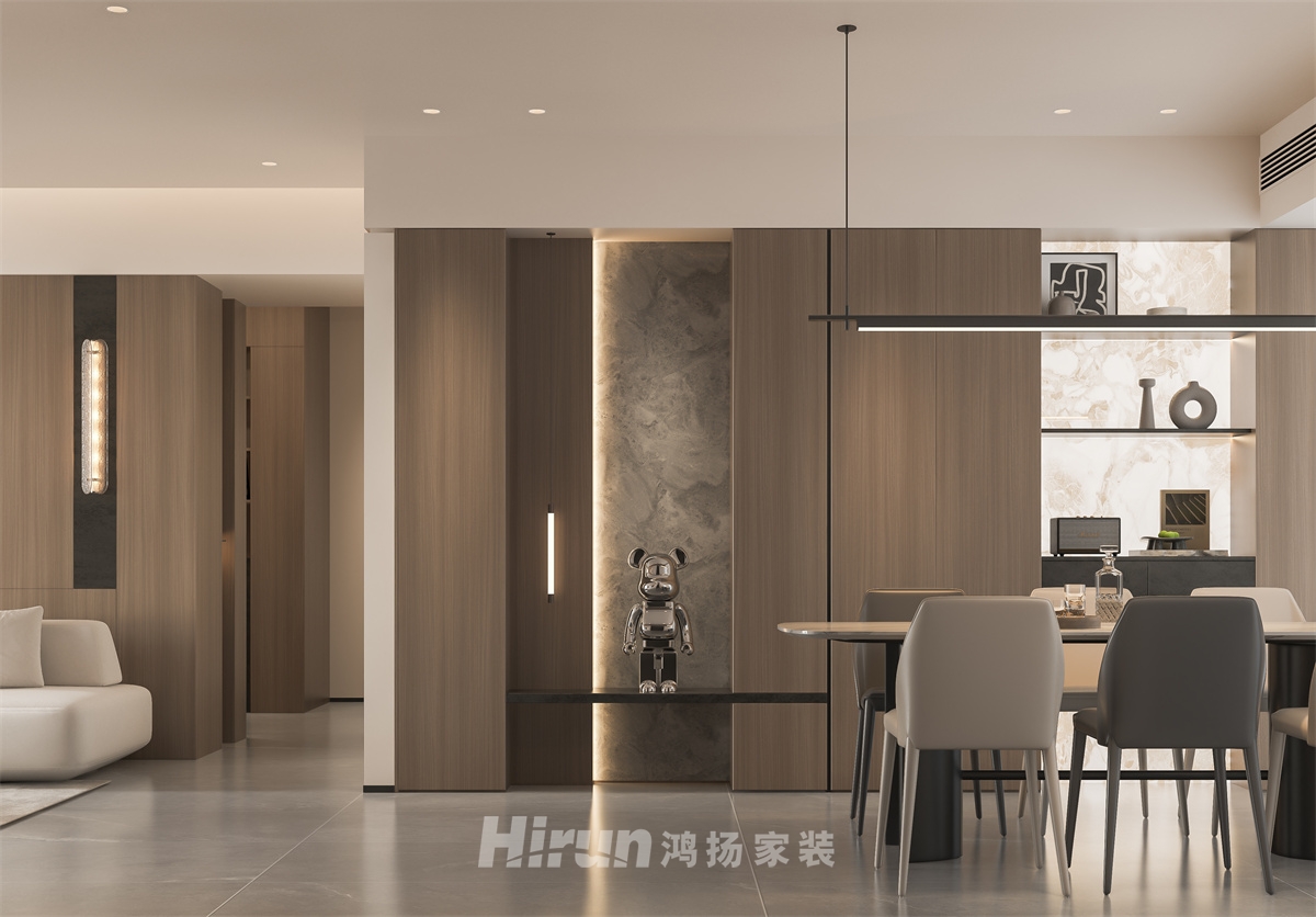 茂華國際湘146㎡雅致現代四居室 裝修案例效果圖-5